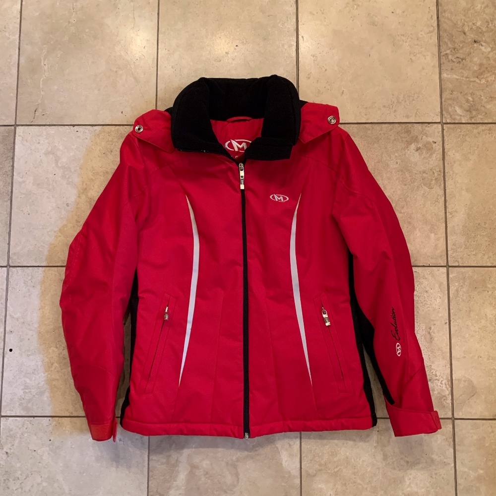 Women's Ski Jacket with detachable hood, Size 8
